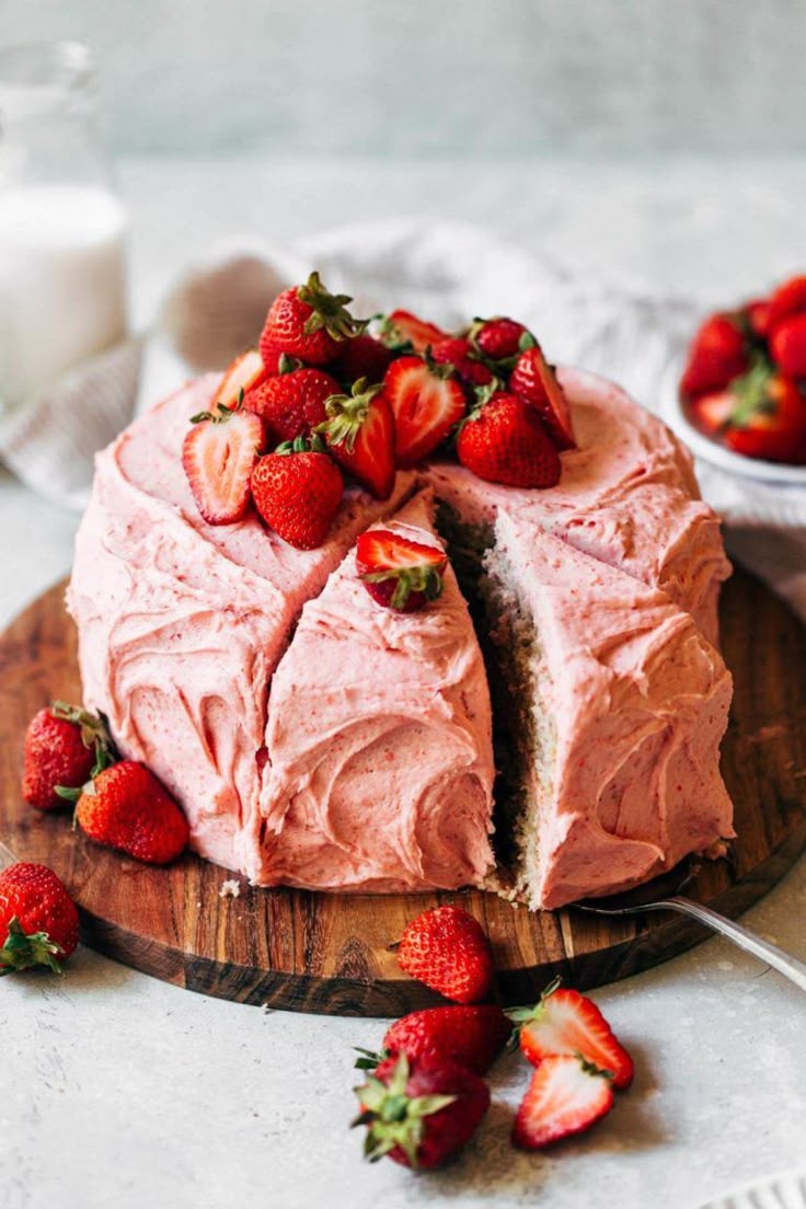 Strawberry Dome Cake