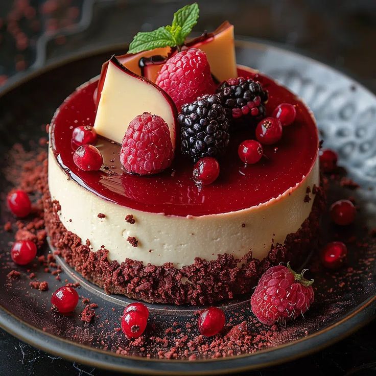 Berry Coulis Cheesecake