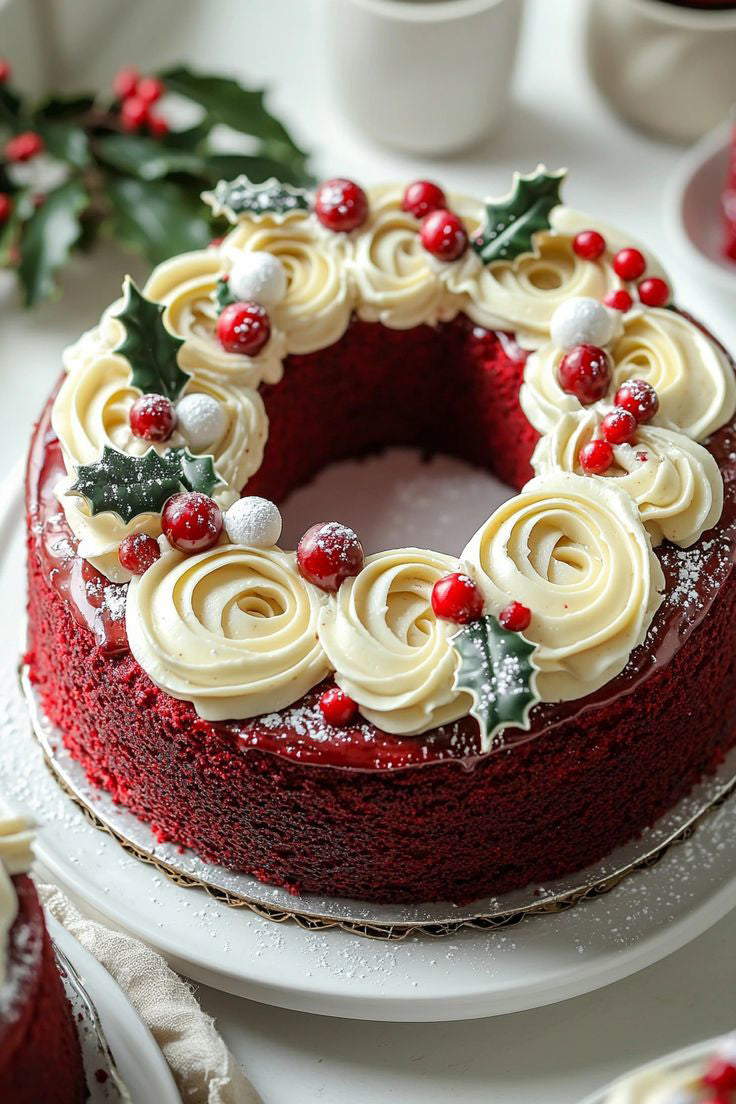 Velvet Holly Swirl
