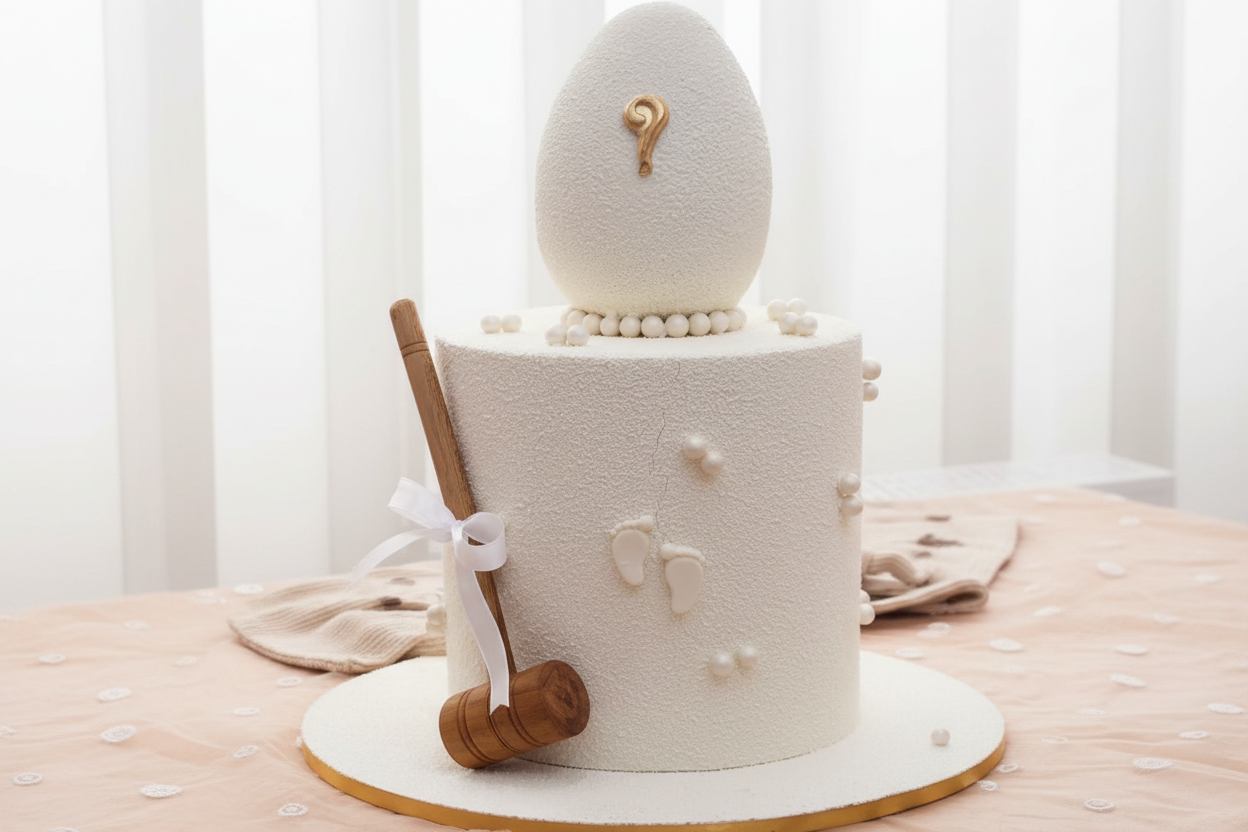 Gender reveal cake