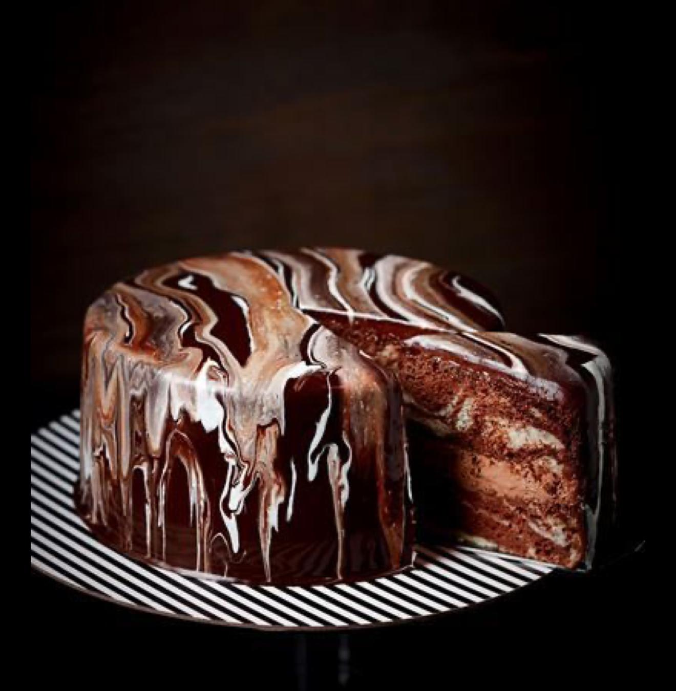 Marbel mud cake